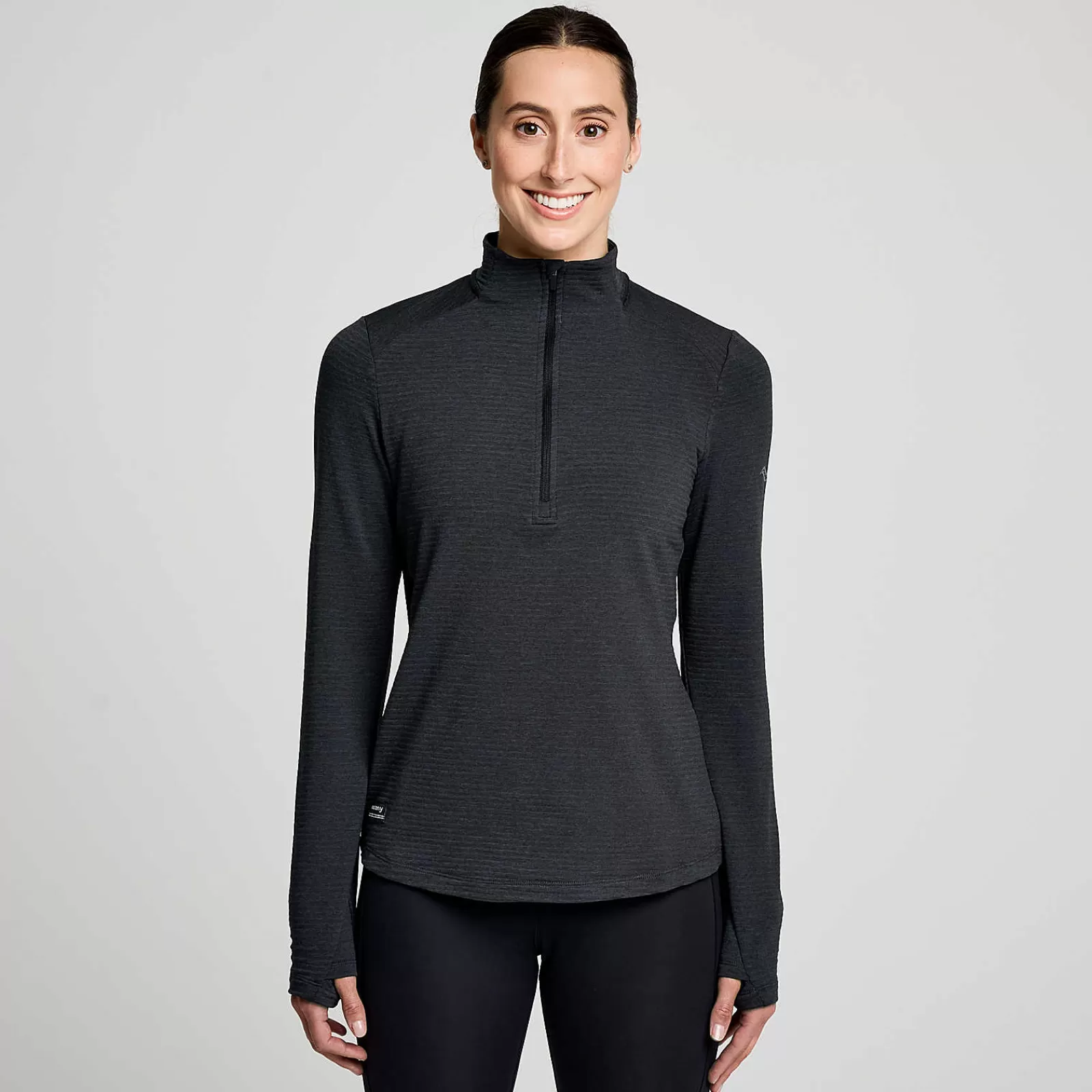 Vêtements | Vêtements | Saucony Femme Triumph 3D 1/2 Zip - Vêtements BlackHeather